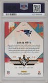 Drake Maye  from the 2024 Donruss set graded by PSA and given an overall grade of 10.