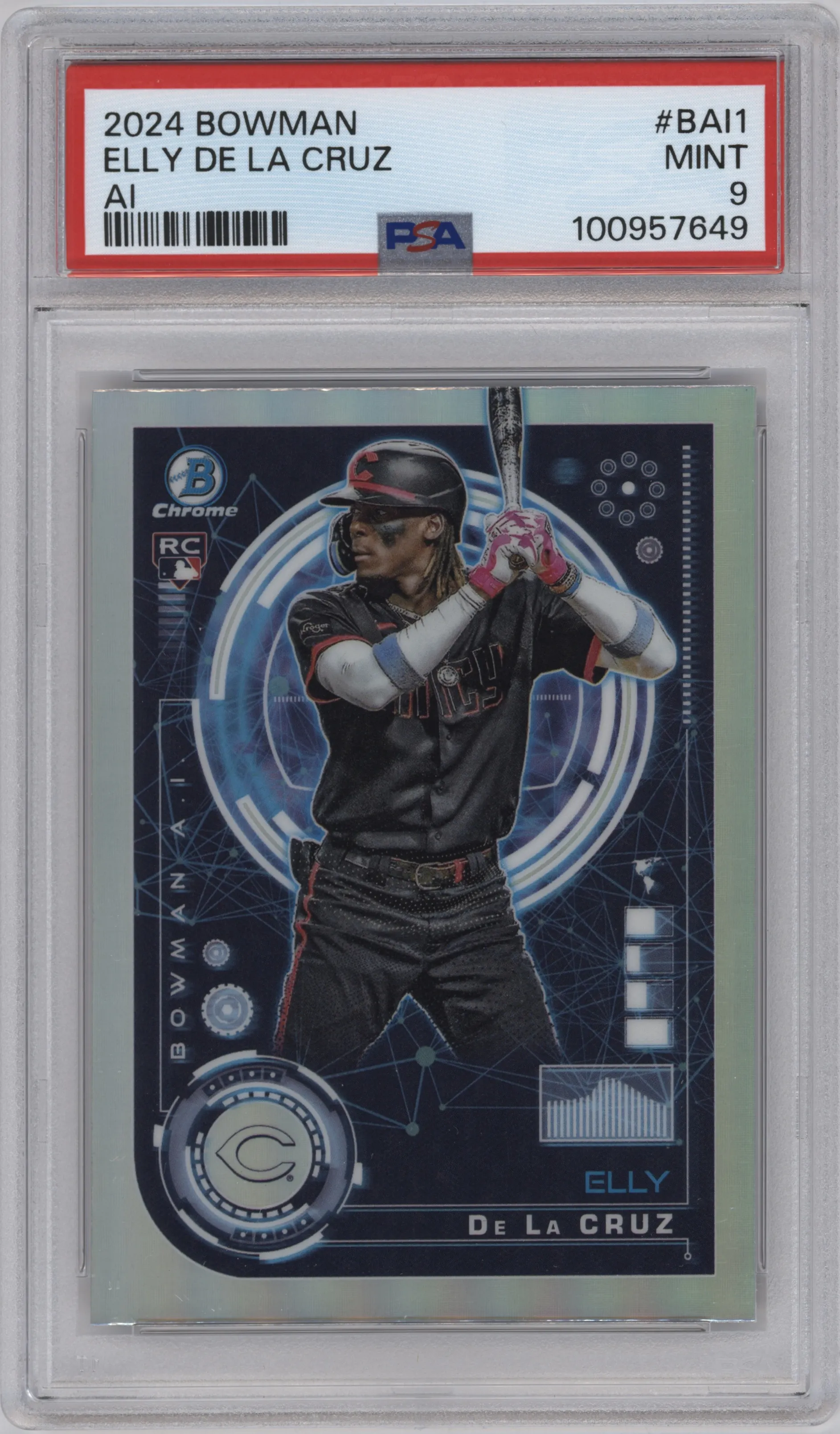 2024 Bowman A.I. Elly De La Cruz #BAI-1 PSA 9