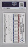 Shohei Ohtani from the 2024 Topps Chrome set featuring a Refractor parallel graded by PSA and given an overall grade of 10.