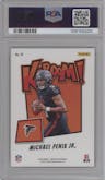 Michael Penix Jr. from the 2024 Panini Absolute set graded by PSA and given an overall grade of 10.