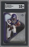 Adrian Peterson  from the 2007 Upper Deck Rookie Premiere Box Set set graded by SGC and given an overall grade of 10.