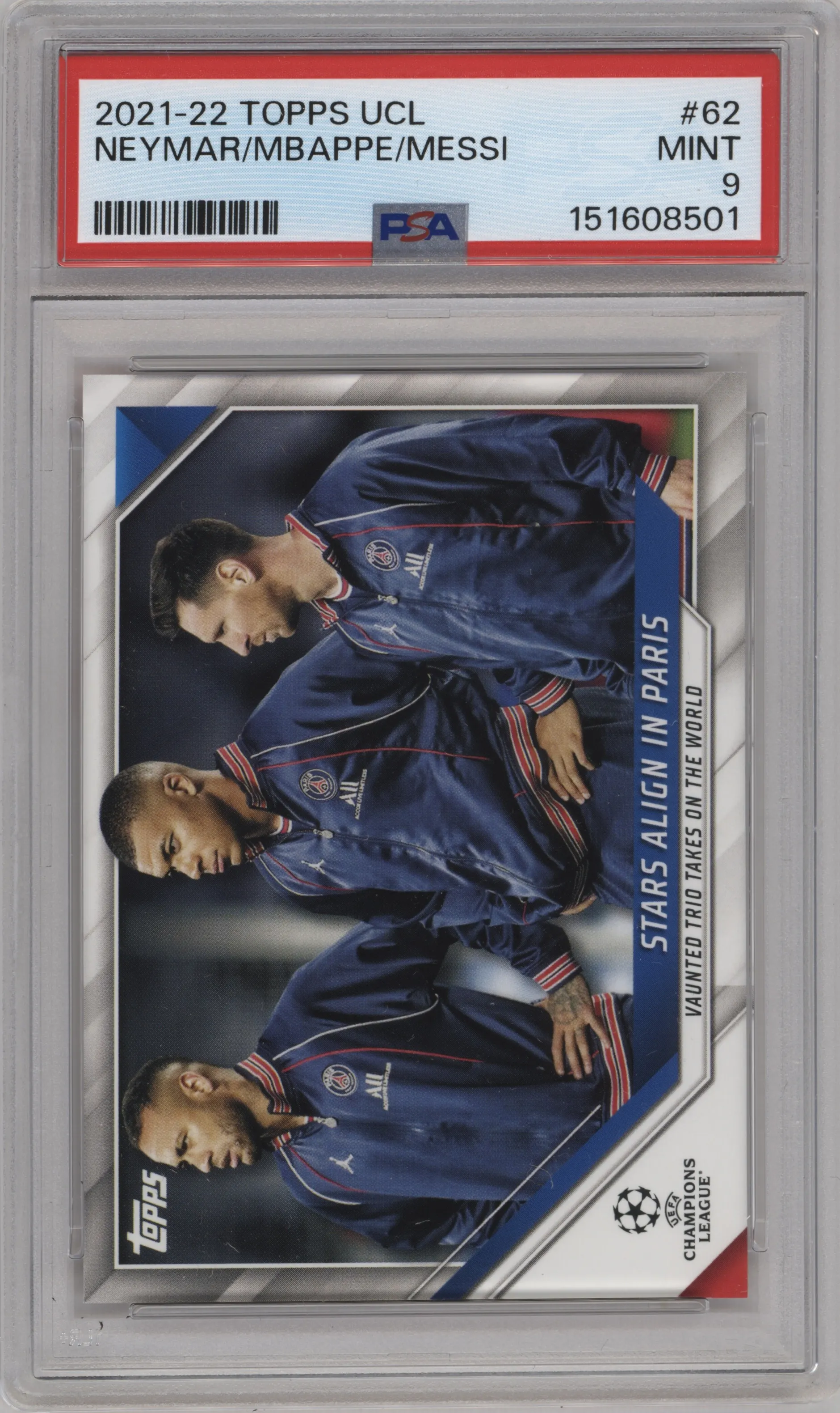 2021 Topps UEFA CL Stars Align in Paris #62 PSA 9