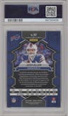 Josh Allen from the 2023 Panini Mosaic set featuring a Honeycomb parallel graded by PSA and given an overall grade of 9.