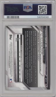 Fernando Tatis Jr. from the 2016 Bowman set graded by PSA and given an overall grade of 9.