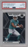 Tua Tagovailoa from the 2020 Panini Mosaic set graded by PSA and given an overall grade of 10.