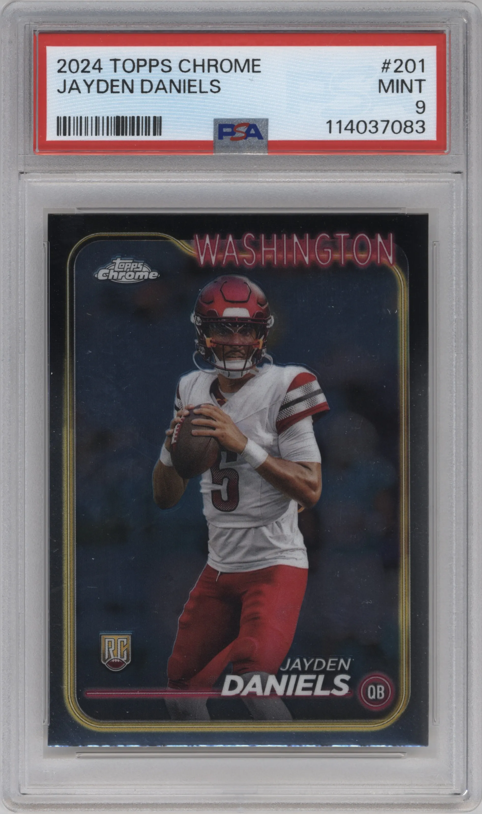 2024 Topps Chrome Jayden Daniels PSA 9