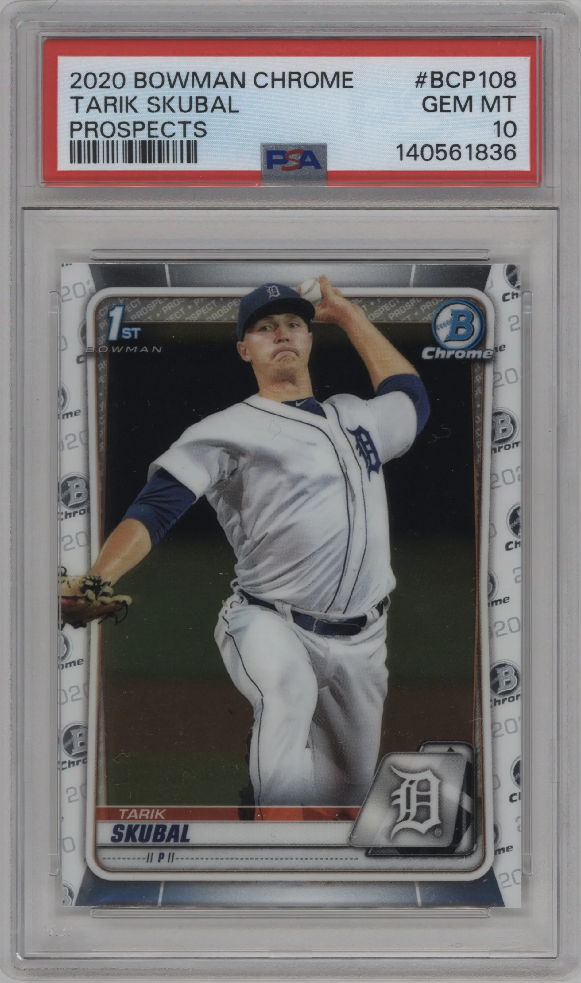 2020 Bowman Chr.Pros. Tarik Skubal PSA 10
