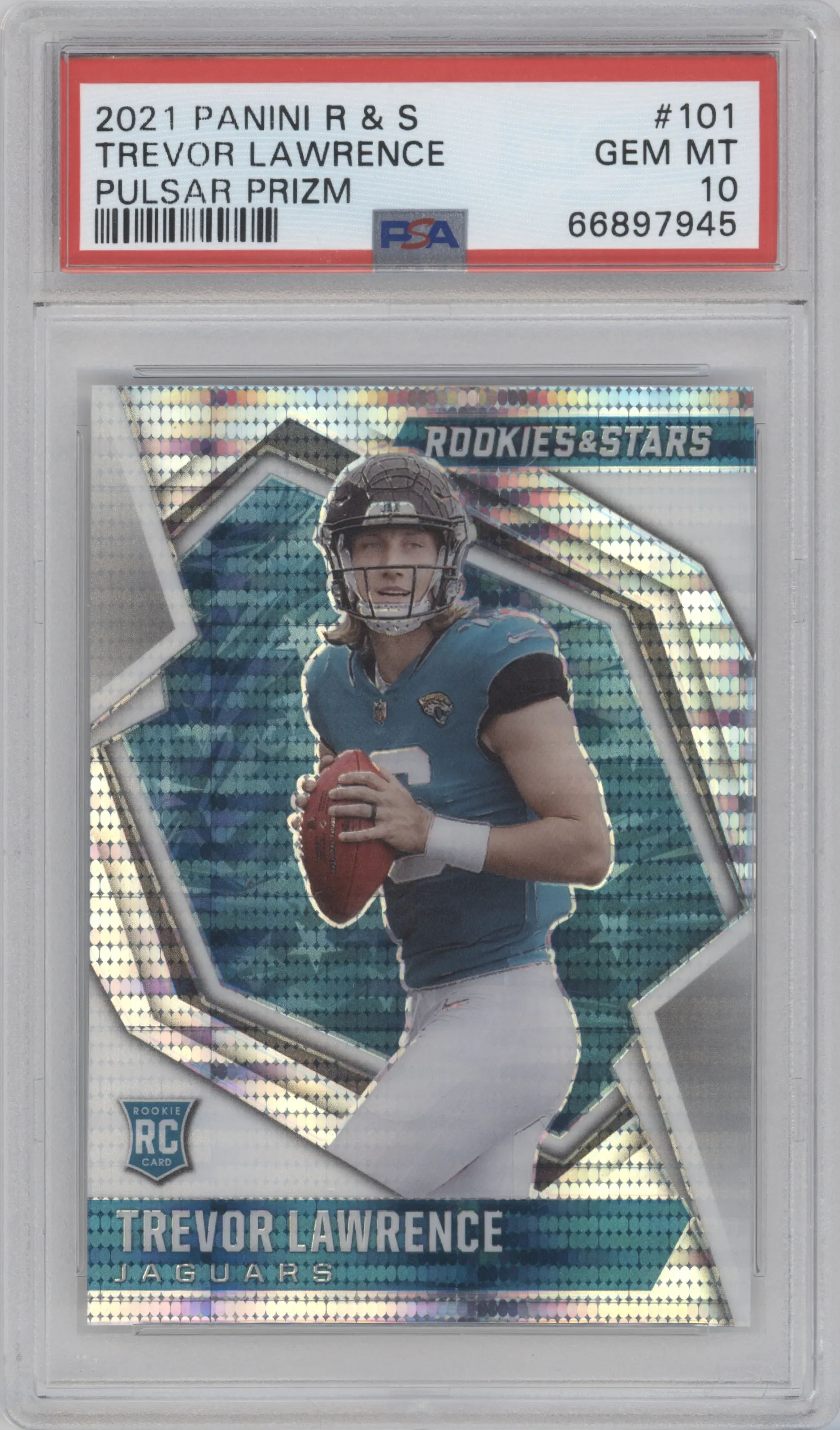 2021 Panini Rookies & Stars Trevor Lawrence Pulsar PSA 10