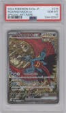Roaring Moon ex from the 2024 Pokemon SV JPN set graded by PSA and given an overall grade of 10.