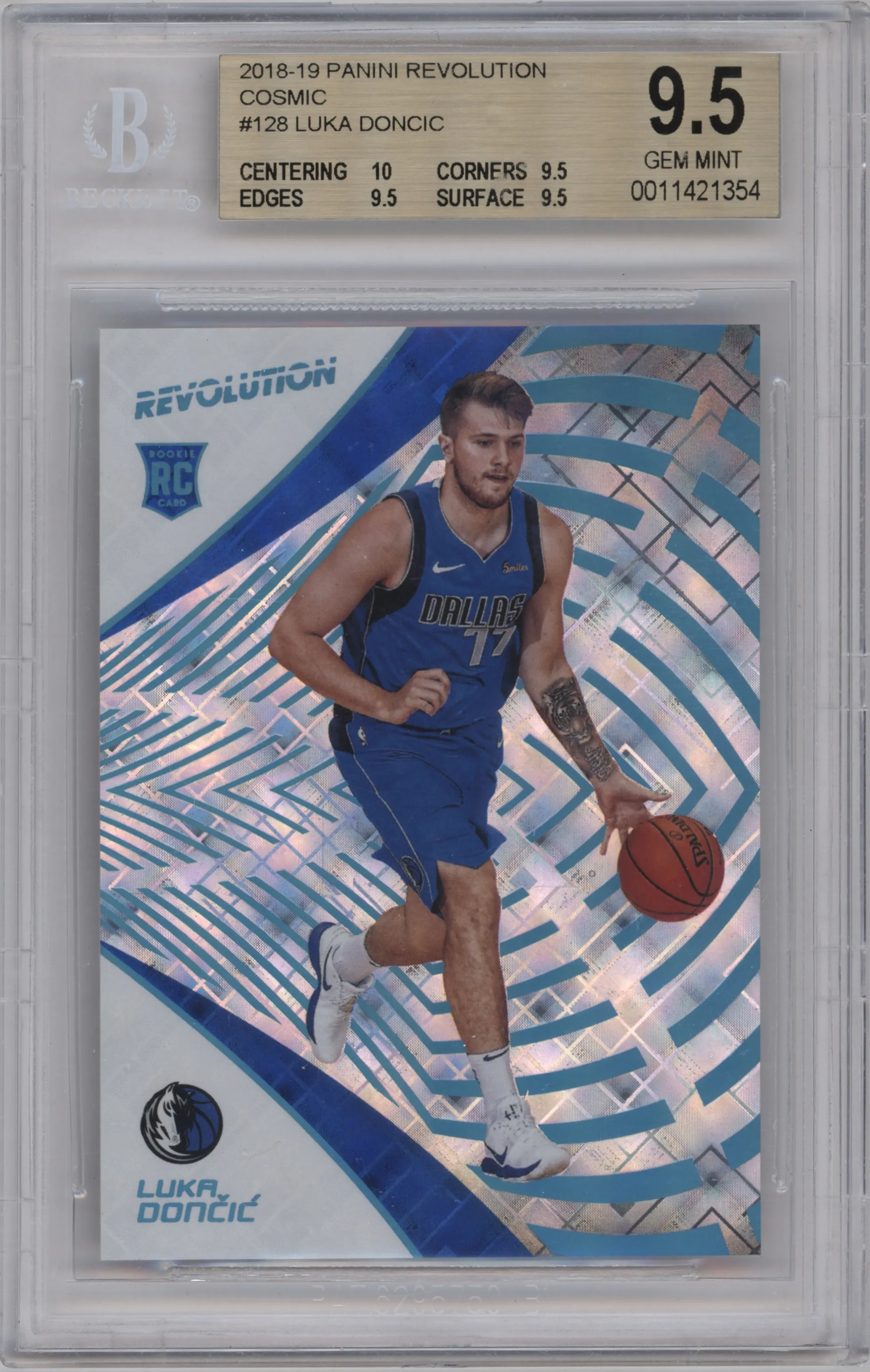 2018 Panini Revolution Luka Doncic Cosmic BGS 9.5