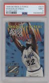Shaquille O'Neal from the 1996-97 Skybox Z-Force set graded by PSA and given an overall grade of 9.