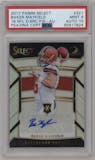 Baker Mayfield from the 2017 Panini Select set graded by PSA and given an overall grade of 9.