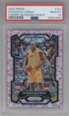 Shaquille O'Neal from the 2023-24 Panini Prizm set featuring a Choice Cherry Blossom parallel graded by PSA and given an overall grade of 10.