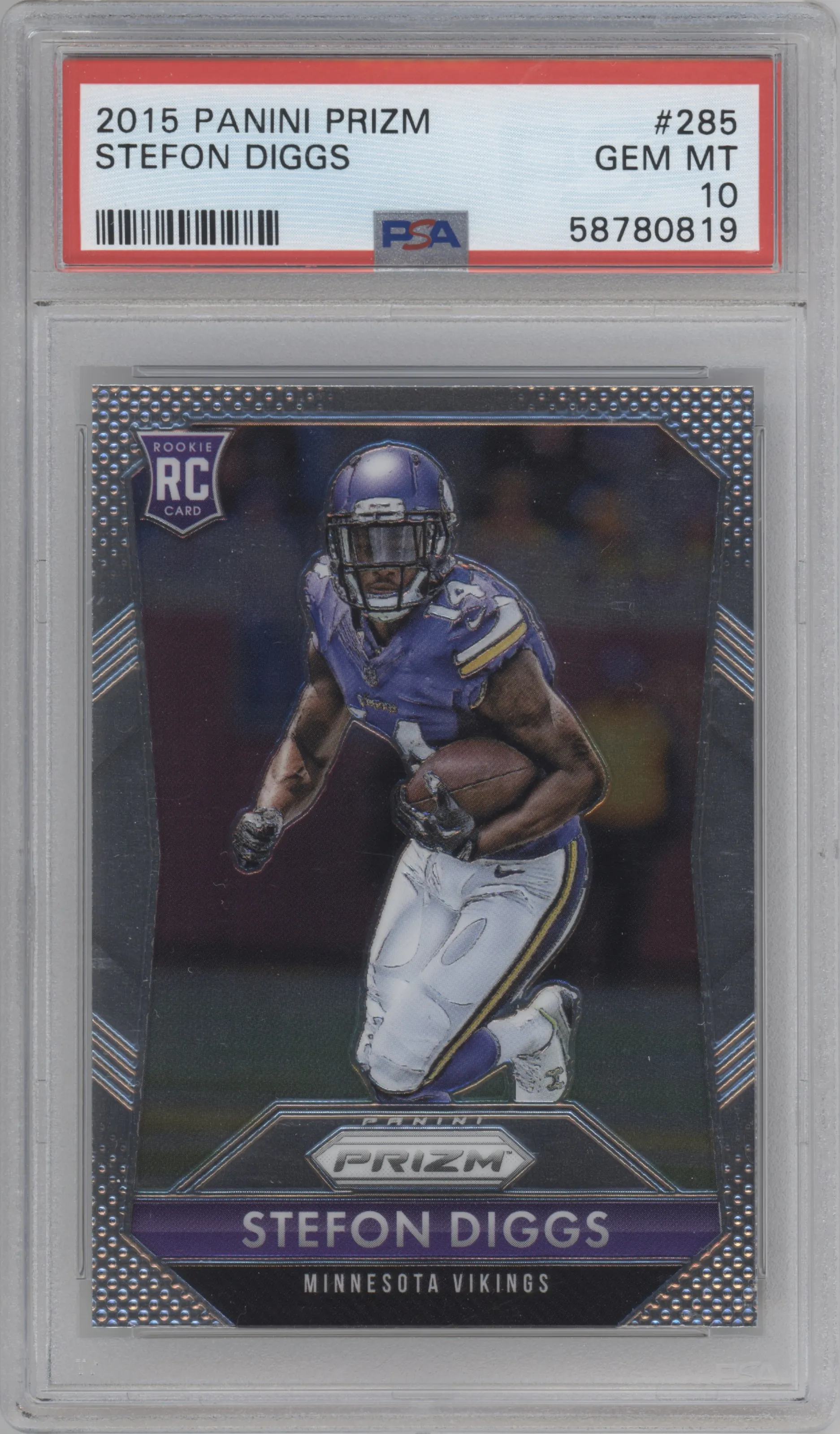 2015 Panini Prizm Stefon Diggs #285 PSA 10