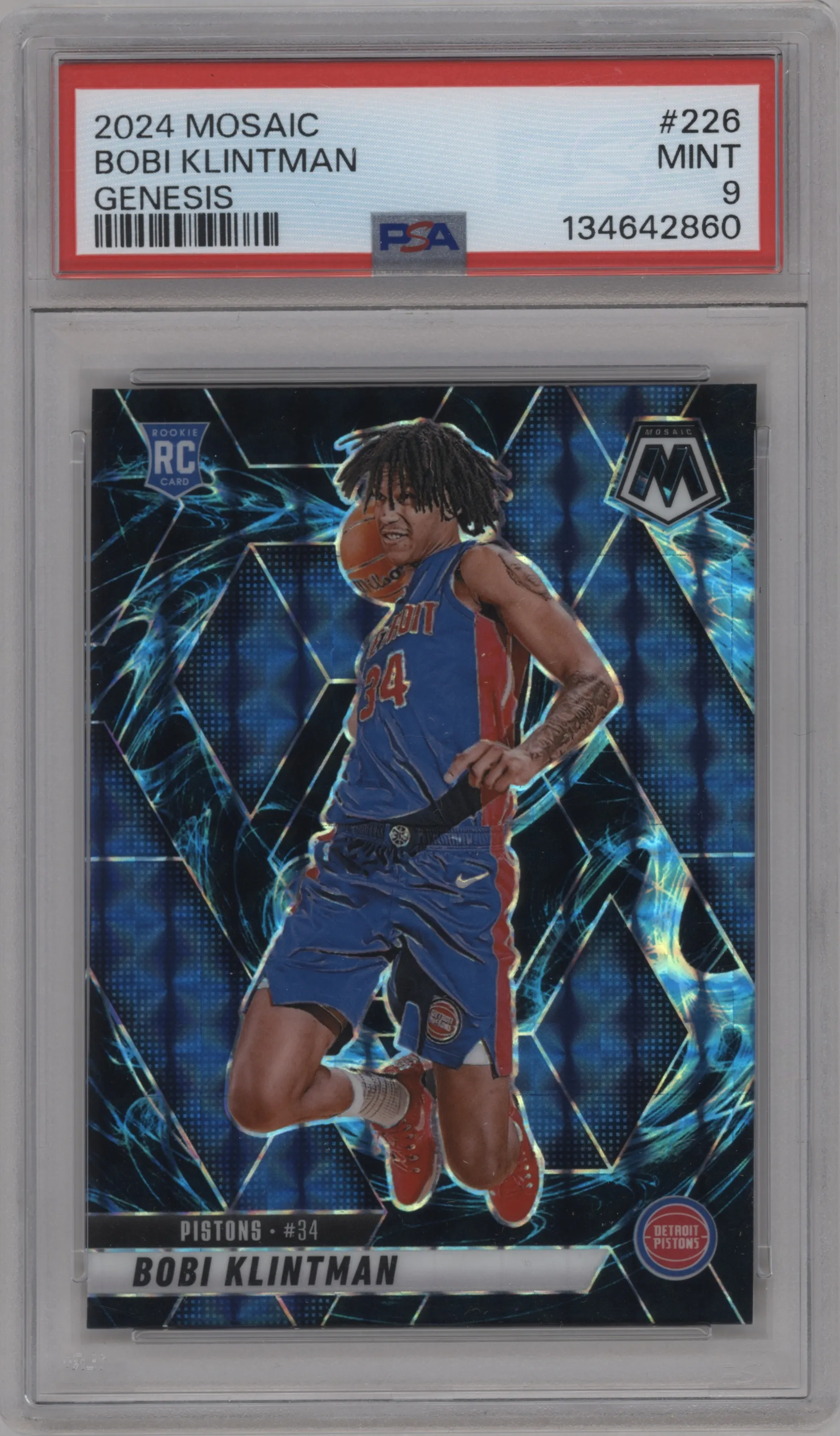 2024 Panini Mosaic Bobi Klintman Genesis #226 PSA 9