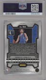 Dereck Lively II from the 2023-24 Panini Prizm set featuring a Choice Cherry Blossom parallel graded by PSA and given an overall grade of 10.