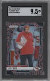 Andy Reid from the 2024 Panini Prizm set featuring a Snakeskin parallel graded by SGC and given an overall grade of 9.5.