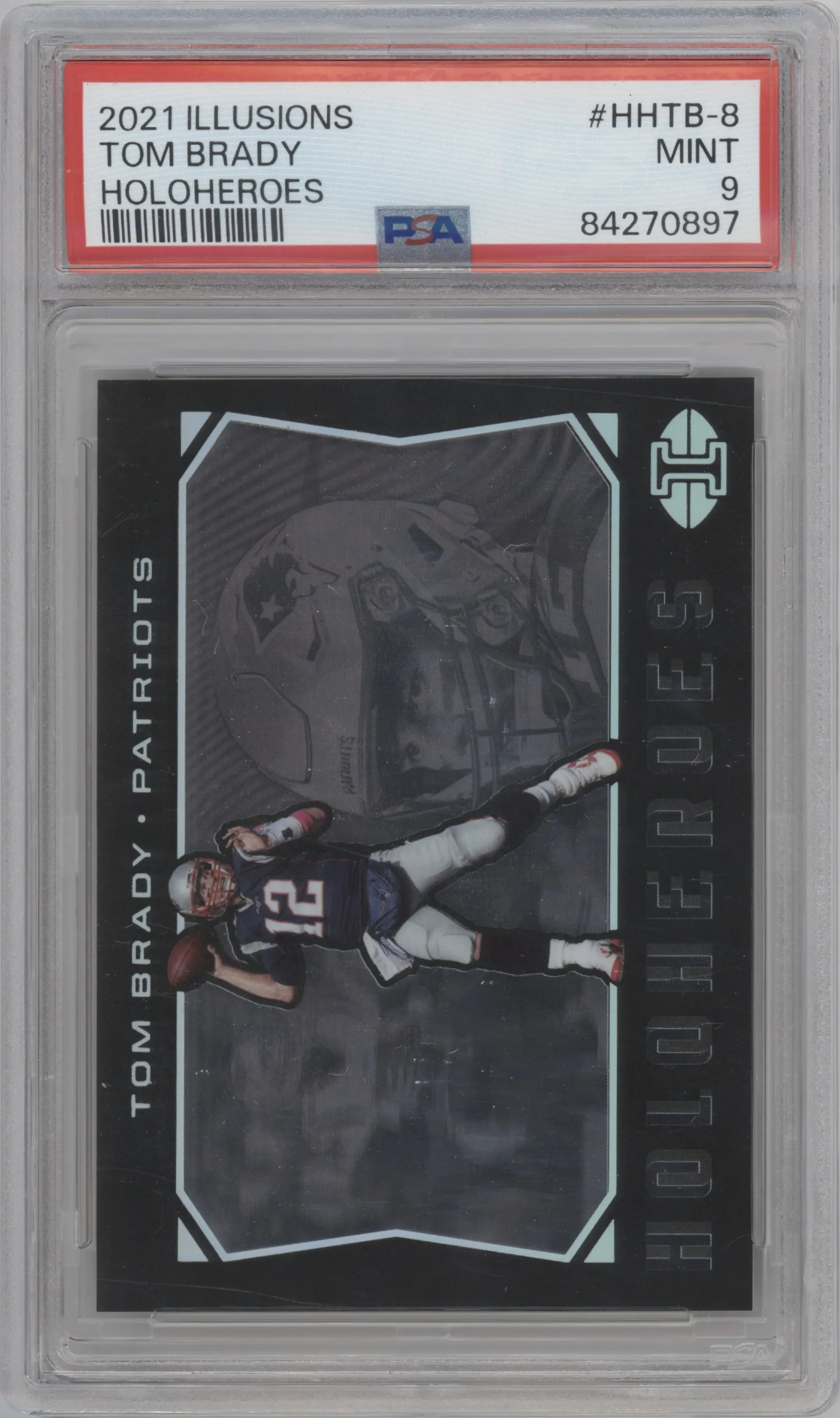 2021 Panini Illusions HoloHeroes Tom Brady #HHTB-8 PSA 9