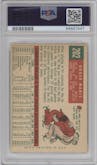 Roger Maris from the 1959 Topps set featuring a White Back parallel graded by PSA and given an overall grade of 3.5.