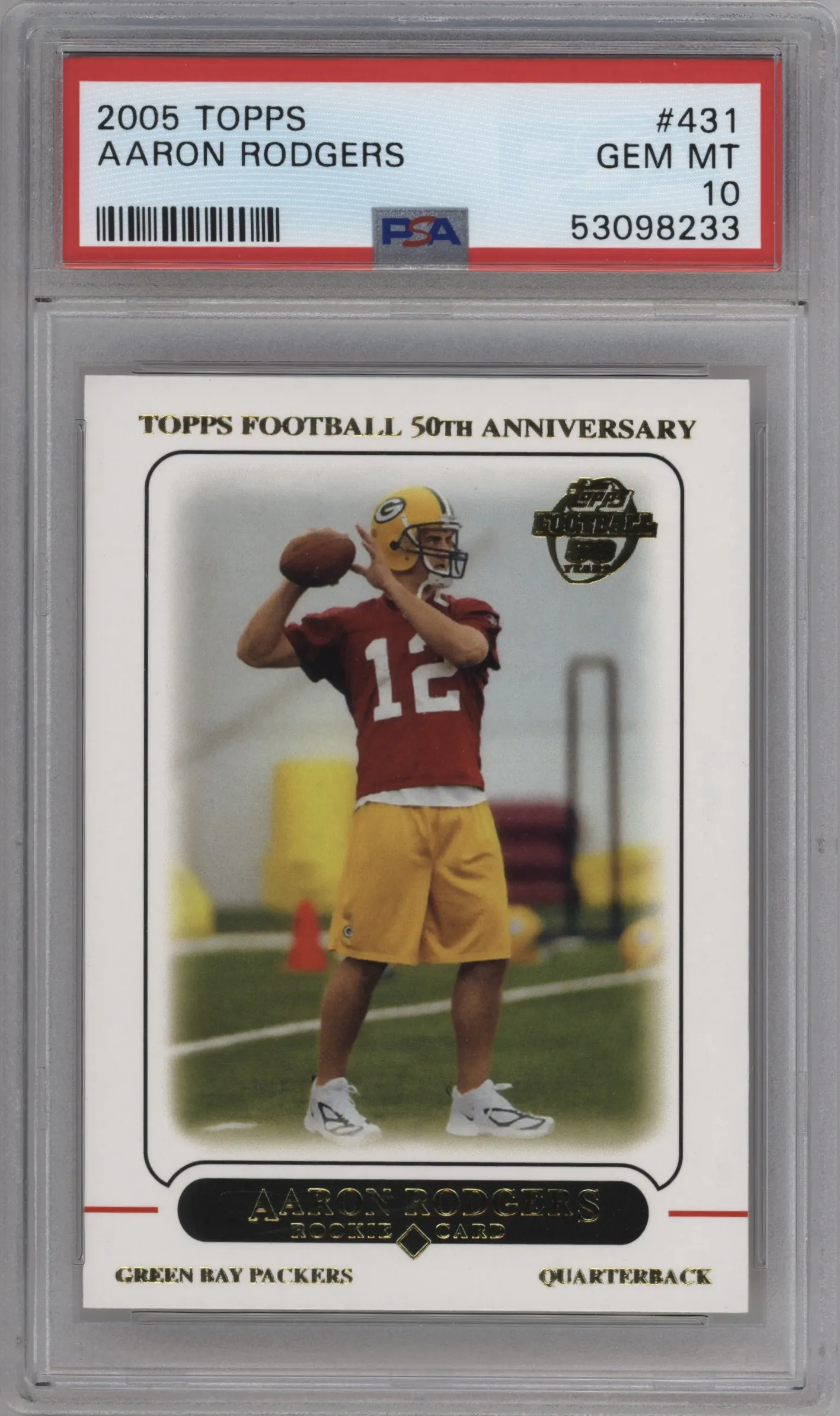 2012 Topps Rke.Reprint Aaron Rodgers PSA 10