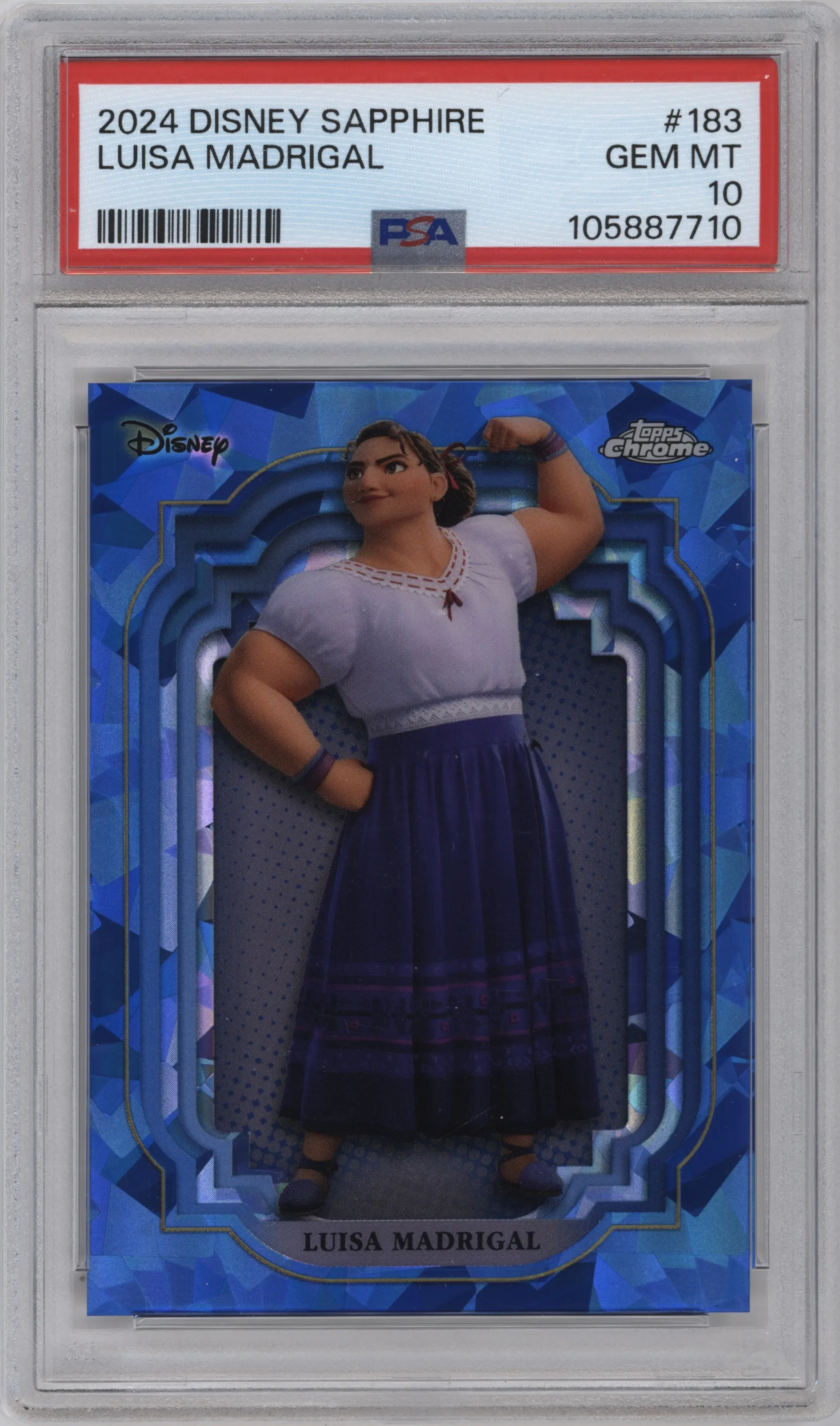 2024 Topps Chrome Disney Sapphire Edition Luisa Madrigal #183 PSA 10