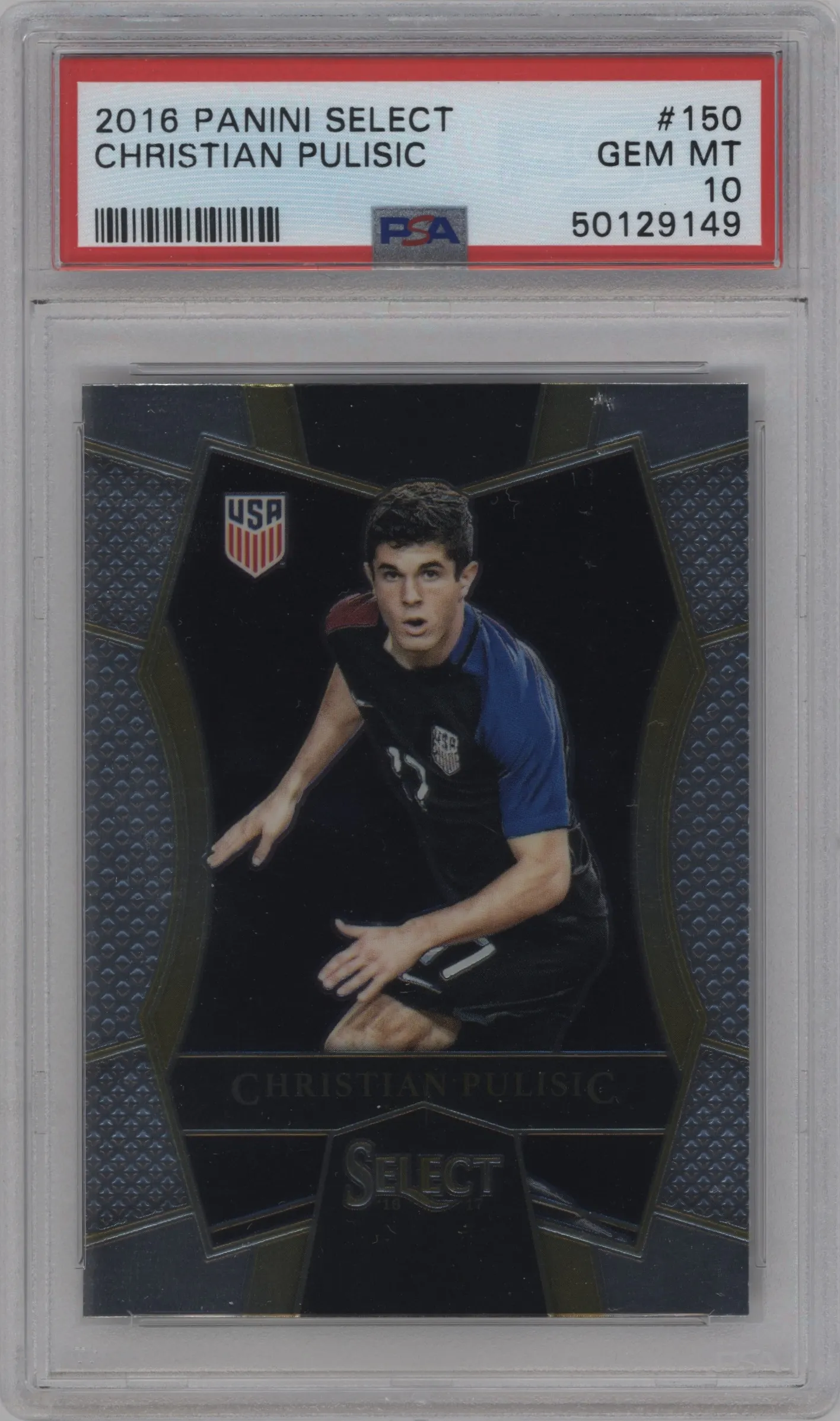 2016 Panini Select Mezzanine Christian Pulisic PSA 10
