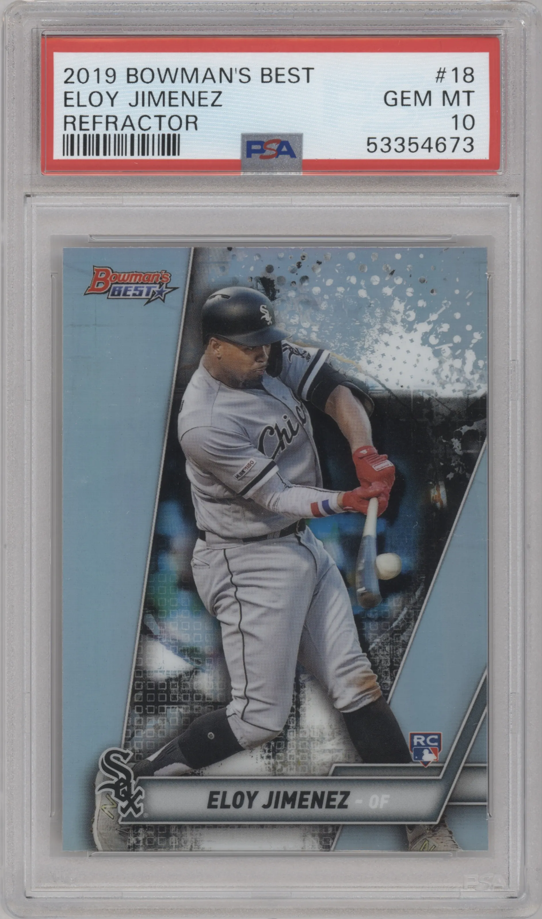 2019 Bowman’s Best Eloy Jimenez Refractor PSA 10