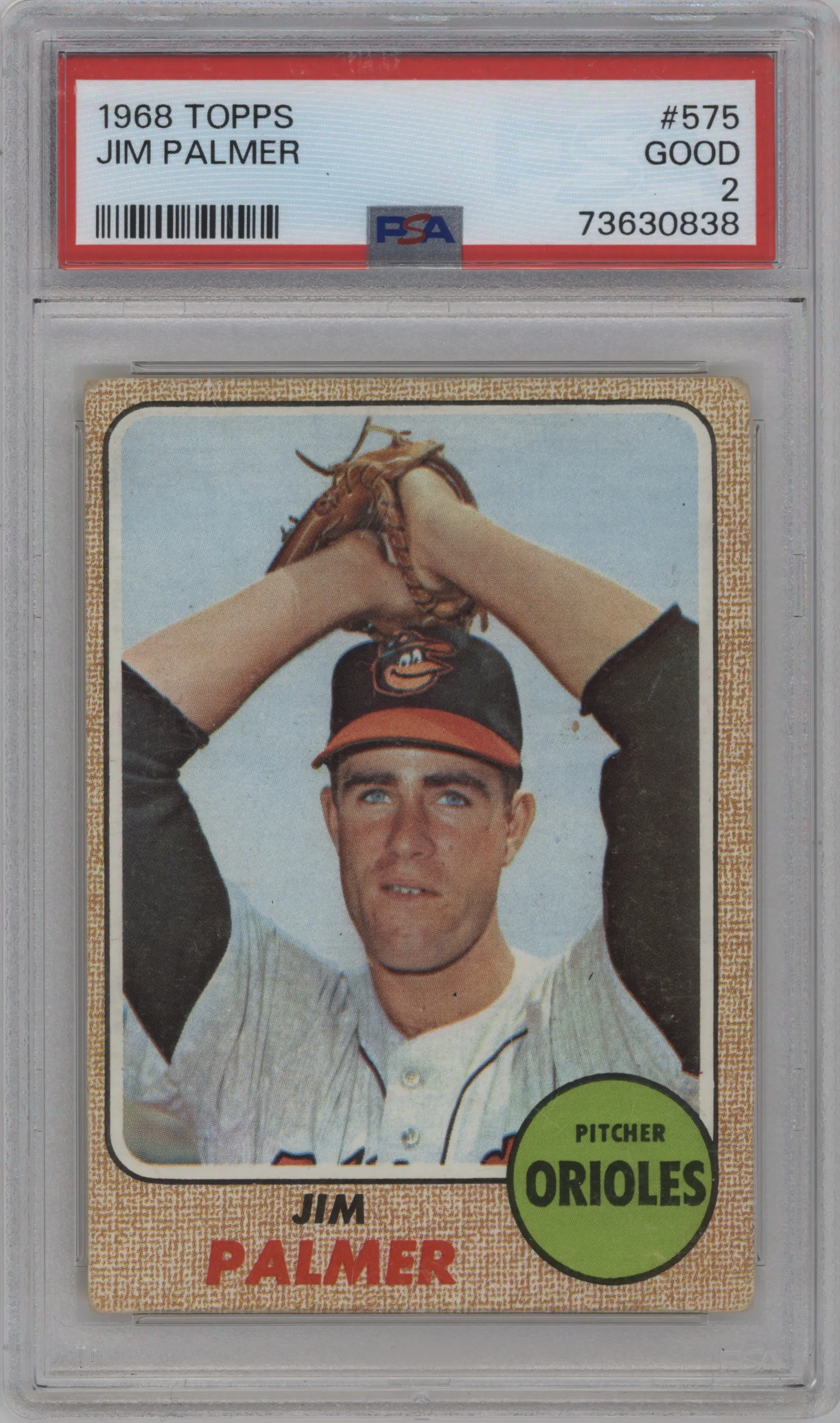 1968 Topps Jim Palmer PSA 2
