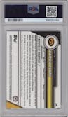 Caitlin Clark from the 2023-24 Bowman U Chrome Sapphire set graded by PSA and given an overall grade of 10.