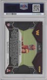 Jayden Daniels from the 2024 Panini Mosaic set featuring a Green Mosaic parallel graded by PSA and given an overall grade of 10.