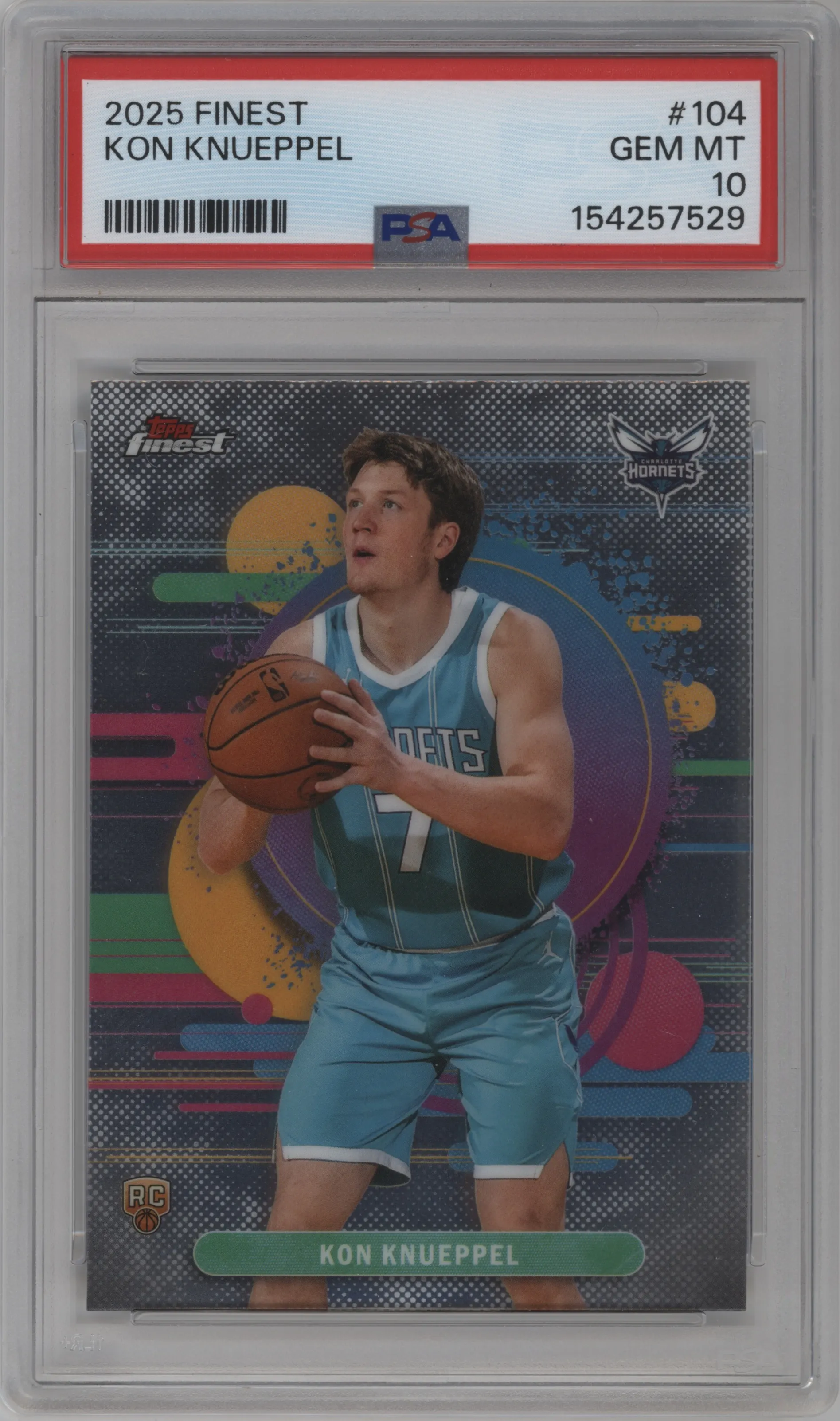 2025 Finest Kon Knueppel PSA 10