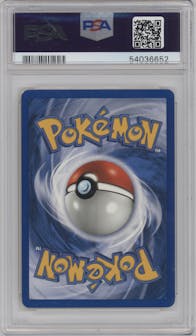 Erika's Bulbasaur from the 2000 Pokemon GH set graded by PSA and given an overall grade of 9.