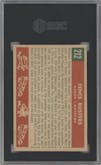 Hank Aaron/Eddie Mathews from the 1959 Topps set graded by SGC and given an overall grade of 4.5.