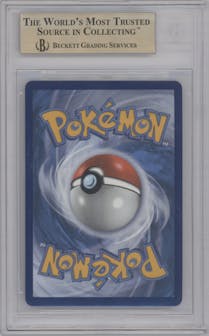 Charizard V from the 2020 Pokemon SWSH set graded by Beckett and given an overall grade of 9.5.