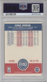 Vinnie Johnson from the 1987-88 Fleer set graded by PSA and given an overall grade of 8.