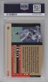 Emmitt Smith from the 1995 Upper Deck SP set featuring a Die Cut parallel graded by PSA and given an overall grade of 9.