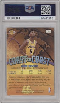 Kobe Bryant from the 1998-99 Topps set graded by PSA and given an overall grade of 9.