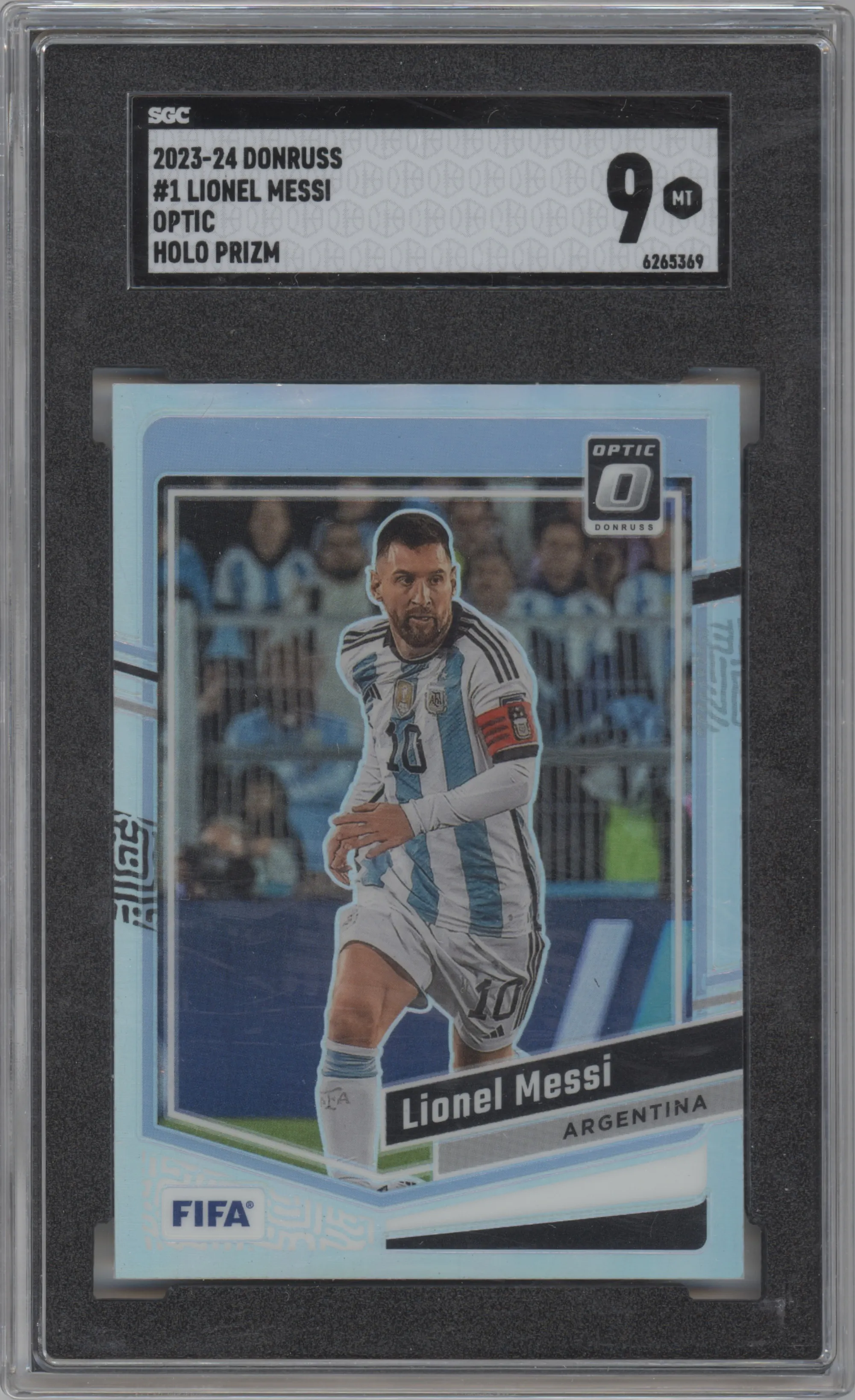 2023 Panini Donruss Optic Lionel Messi Holo #1 SGC 9