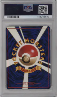 Rocket's Zapdos from the 1999 Pokemon JPN set graded by PSA and given an overall grade of 10.