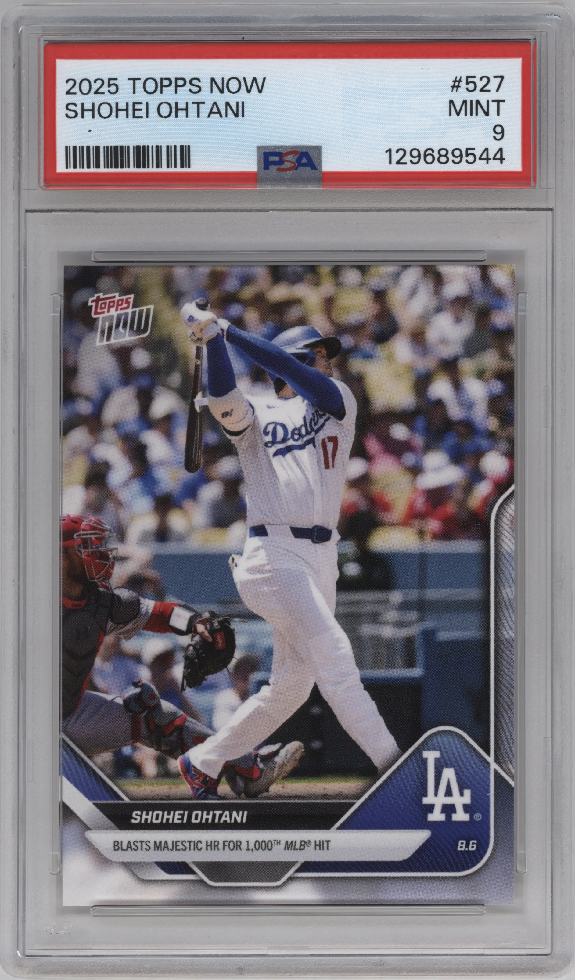 2025 Topps Now Shohei Ohtani #527 PSA 9