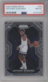 Anthony Edwards from the 2020-21 Panini Prizm set graded by PSA and given an overall grade of 8.
