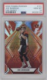 Joe Burrow from the 2020 Panini Phoenix set featuring a Fire Burst parallel graded by PSA and given an overall grade of 10.