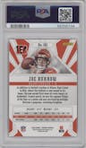 Joe Burrow from the 2020 Panini Phoenix set featuring a Fire Burst parallel graded by PSA and given an overall grade of 10.