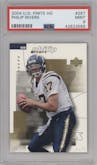 Philip Rivers from the 2004 Upper Deck Finite set graded by PSA and given an overall grade of 9.