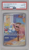 Lickitung from the 2024 Pokemon SV set graded by PSA and given an overall grade of 10.