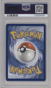 Chatot from the 2024 Pokemon SV set graded by PSA and given an overall grade of 9.