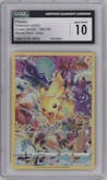 Pikachu  from the 2023 Pokemon SWSH set graded by CSG and given an overall grade of 10.