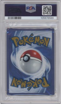 Mew ex from the 2023 Pokemon SV set featuring a Ultra-Premium Collection parallel graded by PSA and given an overall grade of 9.