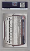 Wyatt Langford from the 2023 Bowman Draft set graded by PSA and given an overall grade of 10.