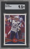 Tom Brady from the 2012 Topps set graded by SGC and given an overall grade of 9.5.